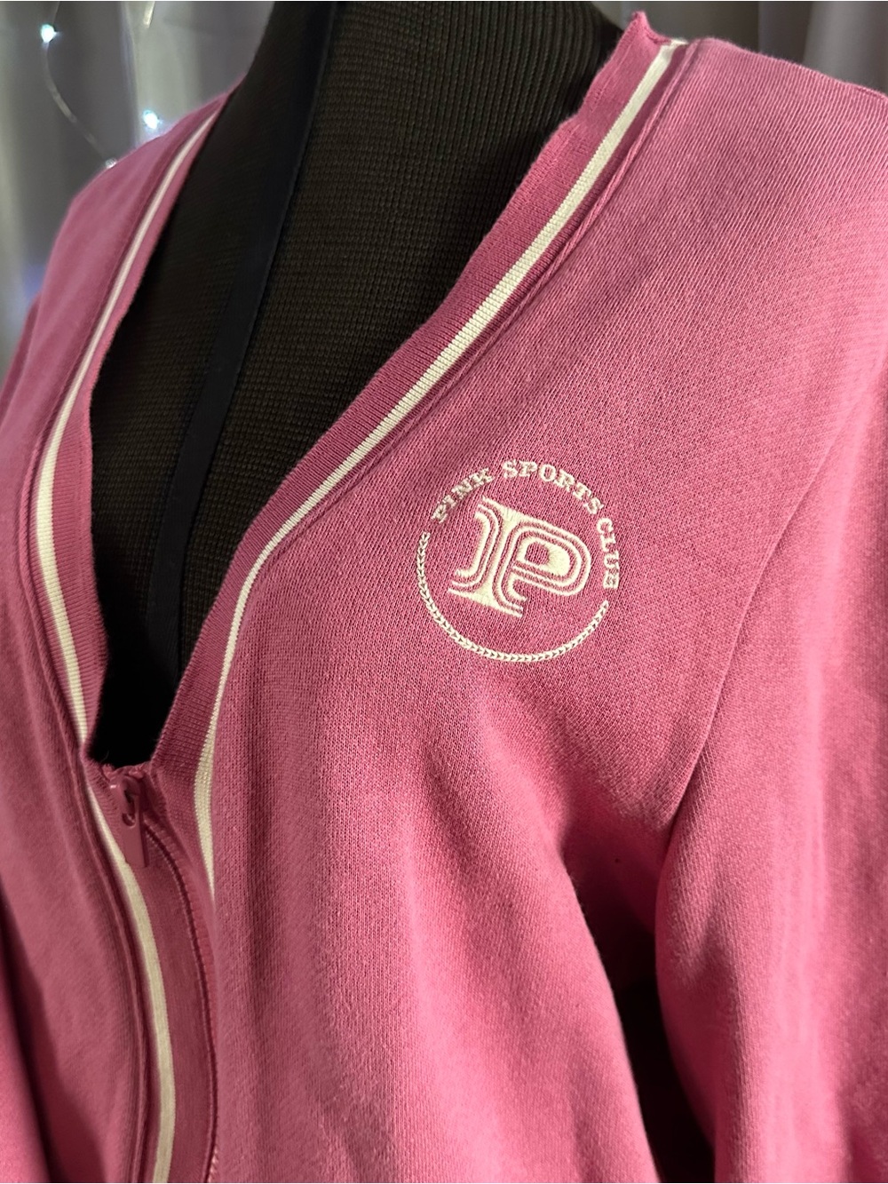 Victoria’s Secret pink varsity cardigan pink sports club size extra large